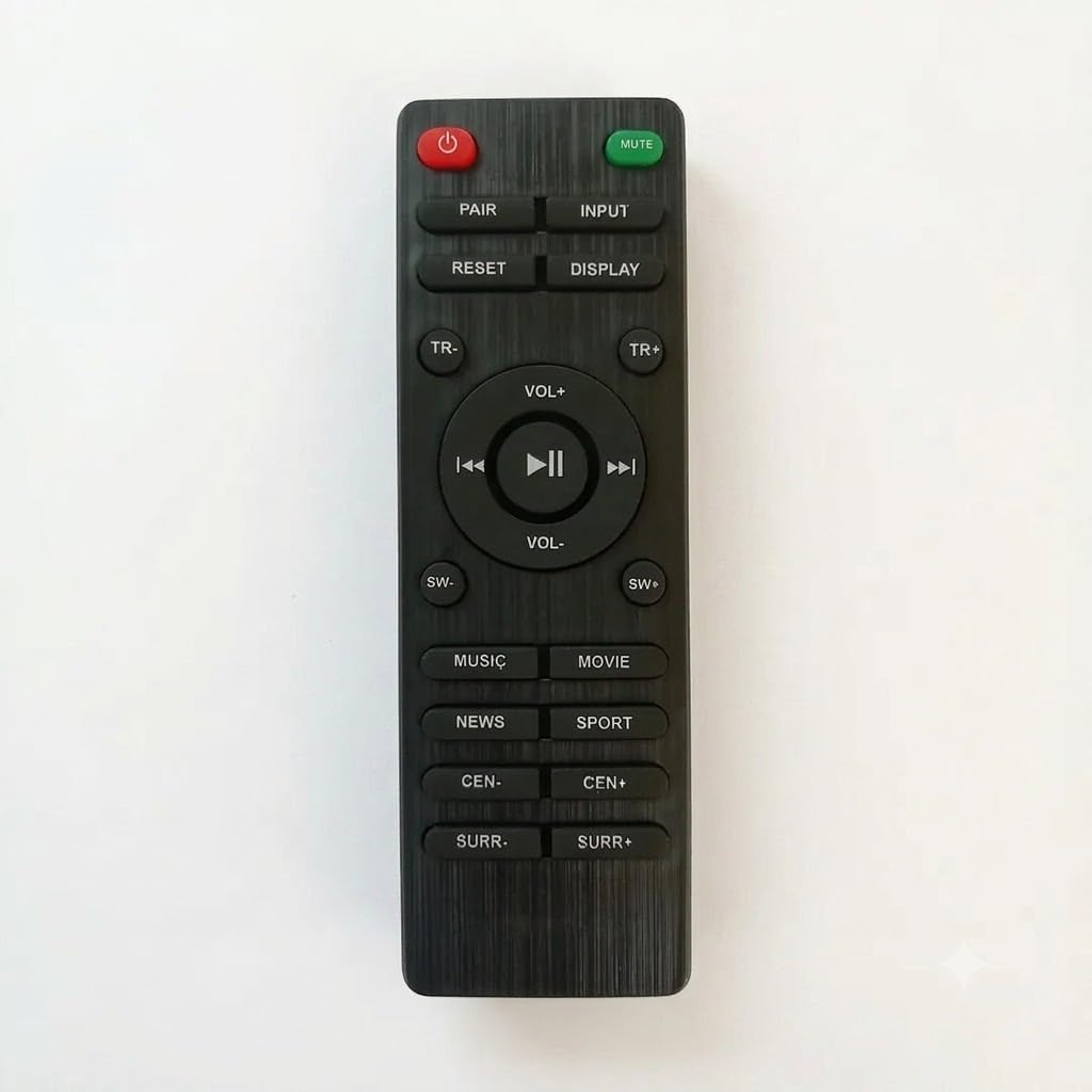 SV Remote Control Compatible with Mivi Fort Sonic 800 watt Remote (Please Match The Image with Your Old Remote)-image-45