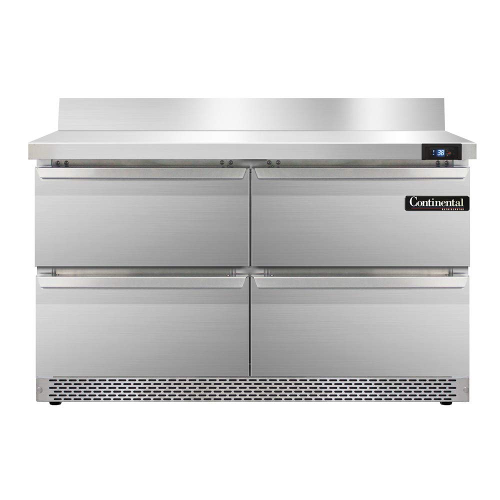 SW48-BS-FB-D Two Section Work Top Refrigerator 48" W by Continental Refrigerator – Model r290