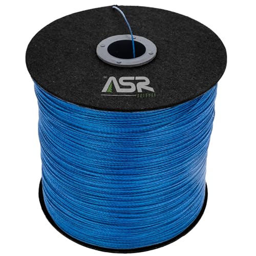 ASR Tactical Kevlar Cord, 200lb Breaking Strength, Survival Utility Rope (Multiple Lengths) (Blue, 50 ft)