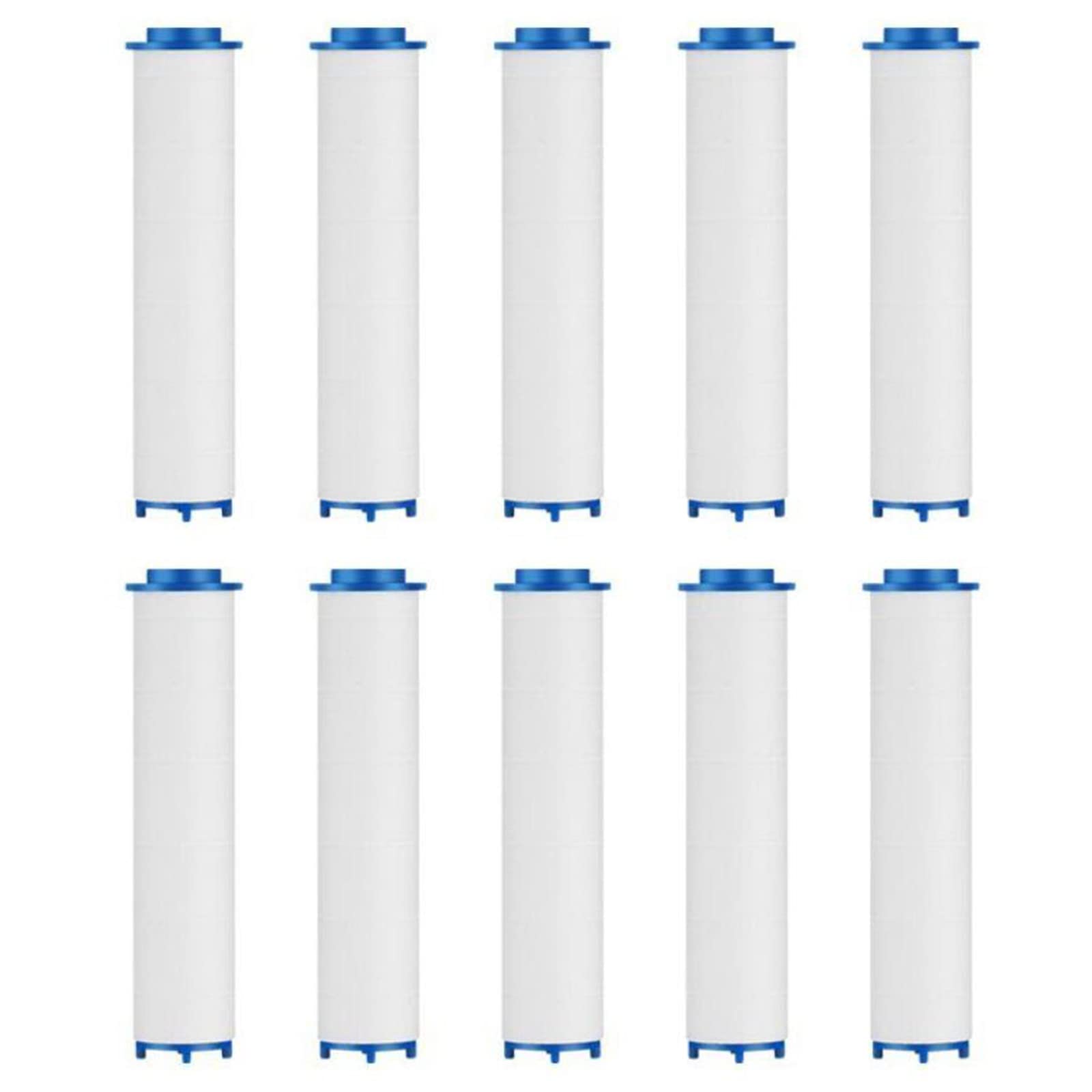 Reccisokz 10 stuks antikalk douchefilter, antikalkfilter voor douche, universeel vervangbaar filter, 9,5 x 2 cm, negatieve ionen, voor afneembare douchekop