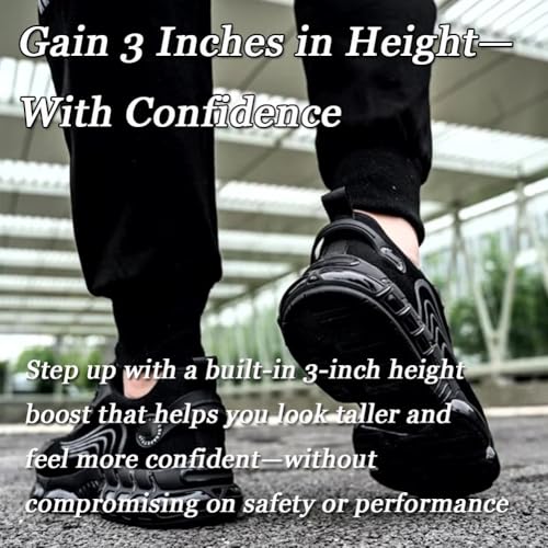 Evontiras Shoes 3 Inch Taller, Evontira Shoes for Men, Evontura Pro Trainers, No More Tying Laces, Foot Protection4