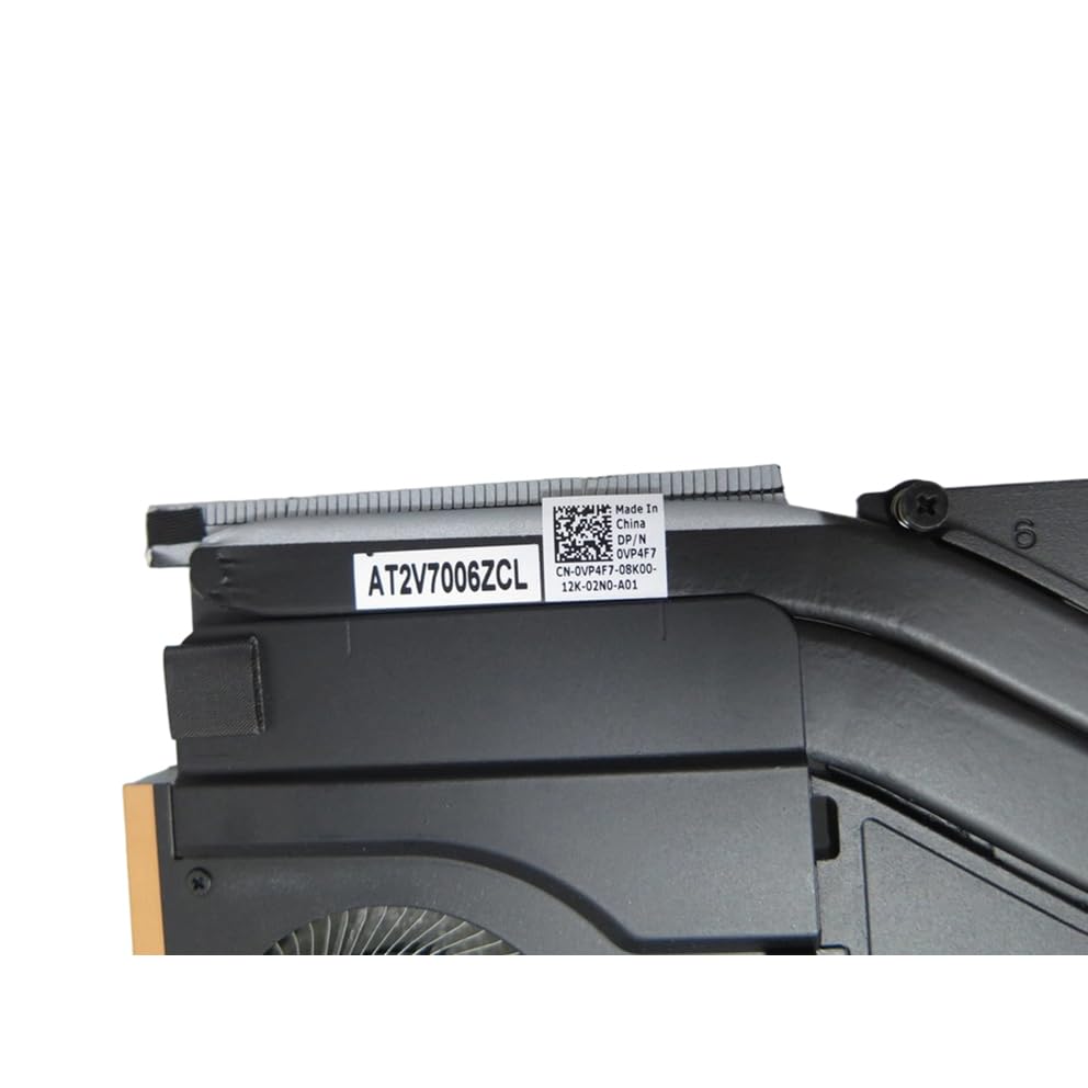 FRUPART New for DELL Precision 7550 FDX50-EQ 0VP4F7 VP4F7 ND85C29-19J29 0M06D7 M06D7 ND85C29-19J28 0CD6WC CD6WC AT2V7006ZCL DC28000QSDL DC28000QRDL Laptop Heatsink&Fan