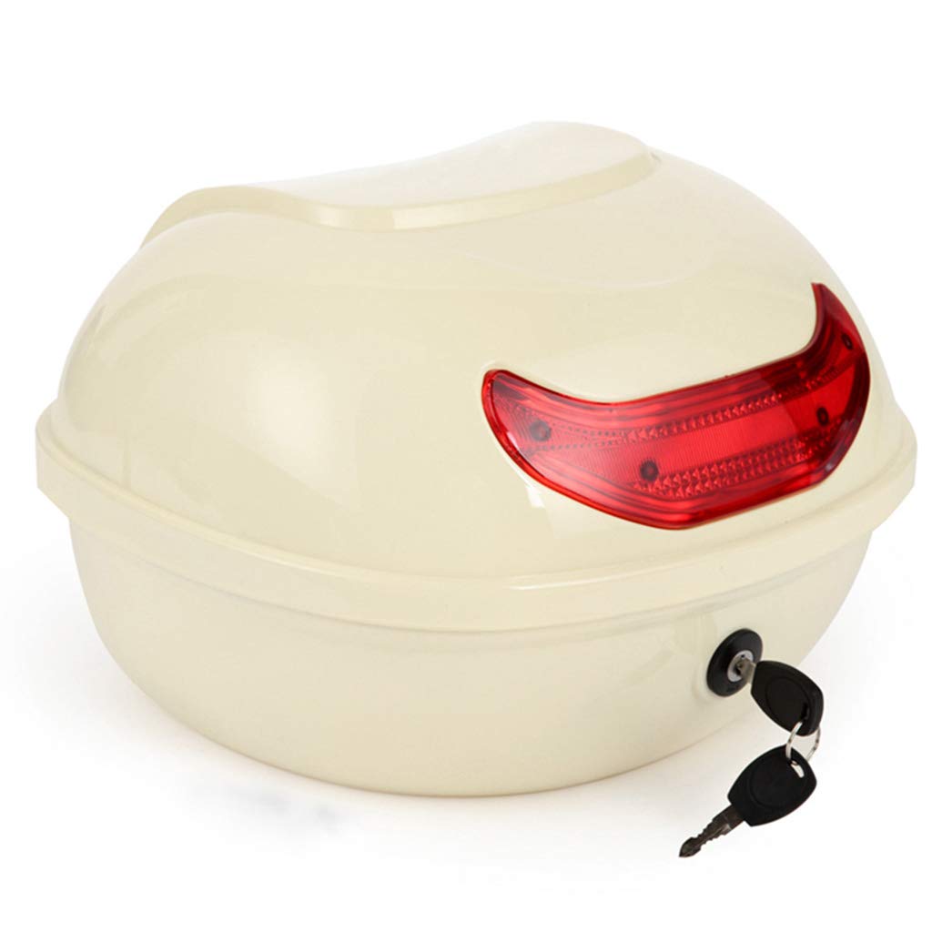 Universal Motorcycle Rear Top Box Tail Trunk Luggage Top Lock Storage Carrier Case Motorcycle Helmet Top Box Luggage Storage For Motorbike Moped Back Rear Case (22L)