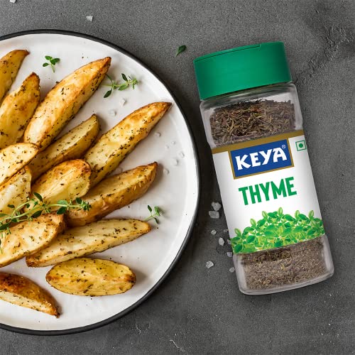 Image of Keya Thyme | Freeze Dried | Seasoning for Meats, Soups, Sauces, and Vegetables | Rich in Antioxidants & Supports Respiratory Health | No Artificial Flavours or Colours | 17g