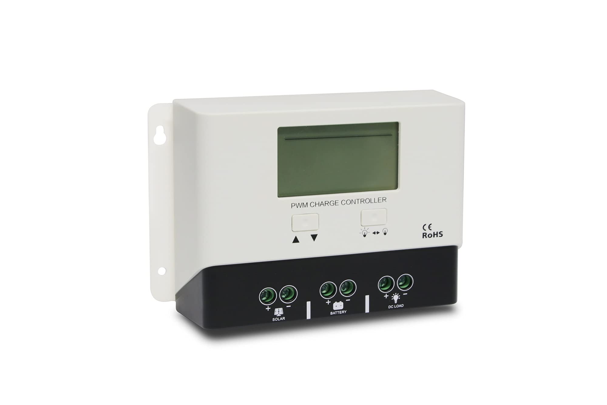 Régulateur de charge solaire 30A PWM 12V 24V avec connexion Bluetooth intégrée