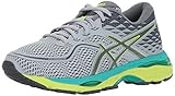 ASICS Women's Gel-Cumulus 19 Running Shoe, Mid Grey/Carbon/Safety Yellow, 9 Medium US