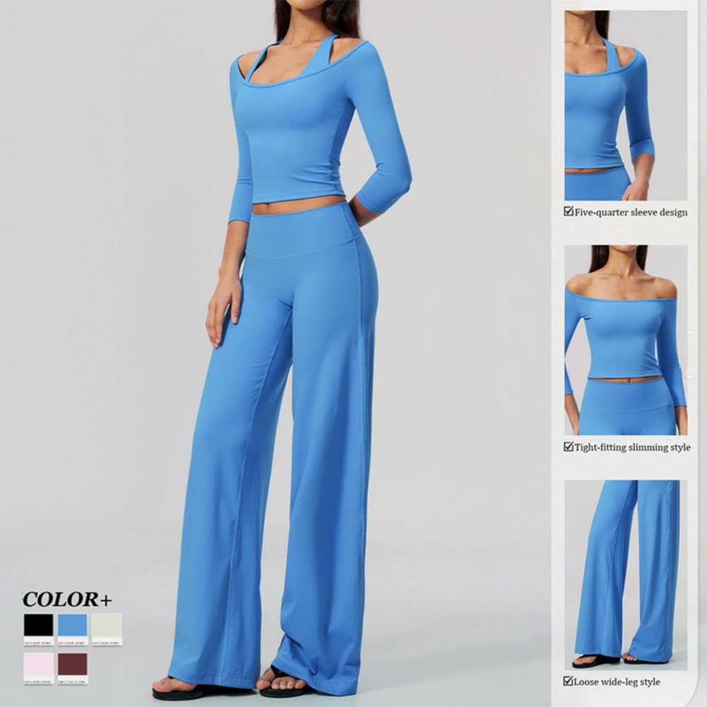 Camiseta y pantalón pierna recta para gimnasio entrenamiento