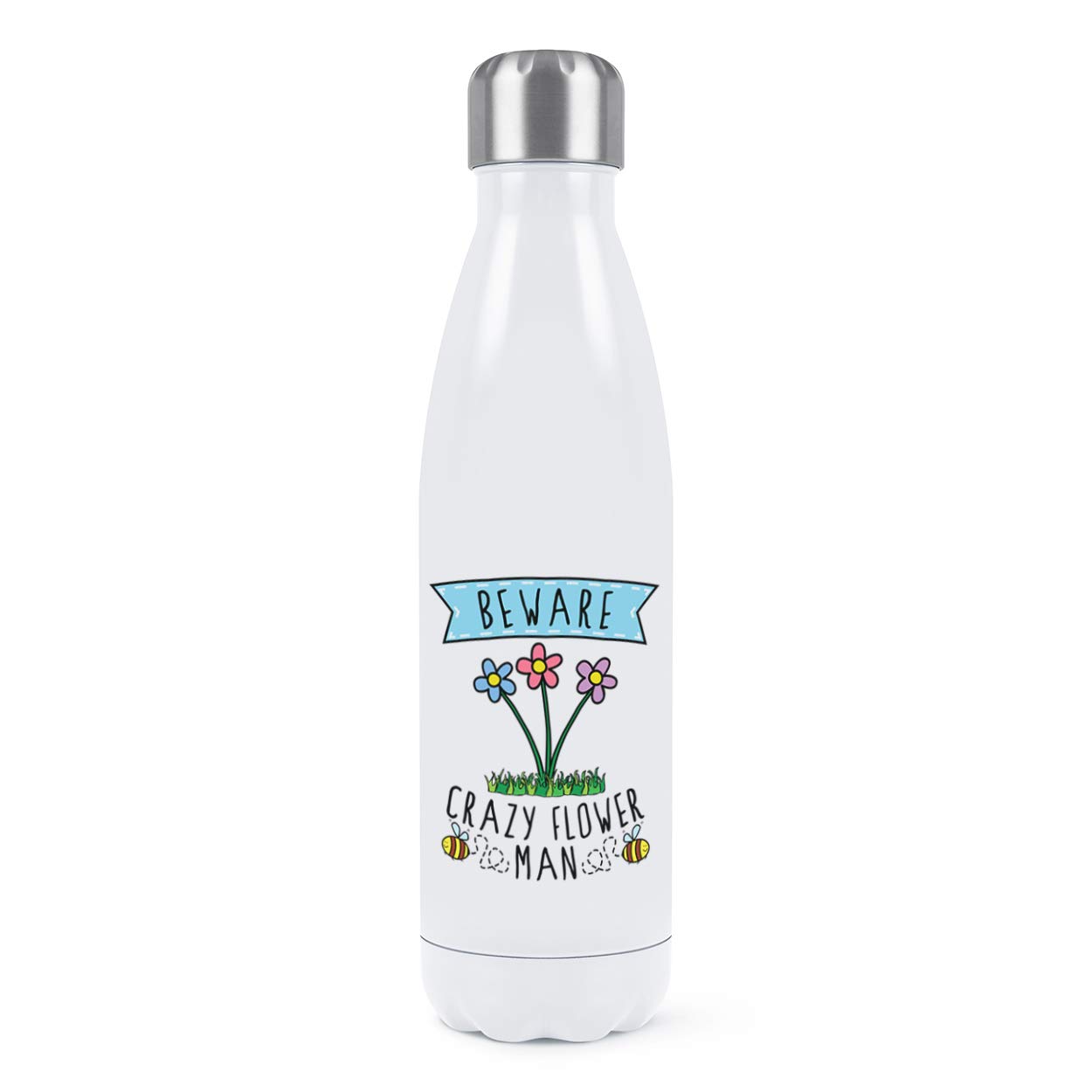Gourde isotherme acier inoxydable 500ml bouteille eau réutilisable blanche boissons chaudes