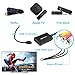 HDMI to RCA Converter, HDMI to AV 3RCA CVBs Composite Video Audio Converter Adapter Supports PAL/NTSC for TV Stick, Roku, Android TV Box, DVD ect, Black