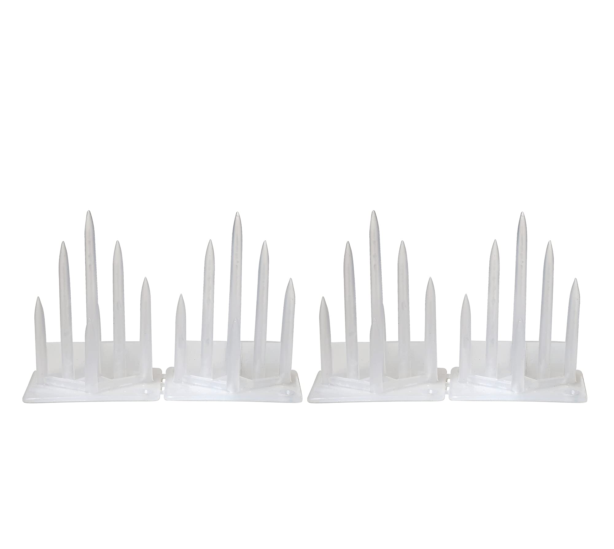PARC Bird Control Spikes, Bird Spikes, Pigeon Spikes, Plastic Material, High Quality ,White ( Cover 1 Running Feet, Set of 4 Pcs )-image-14