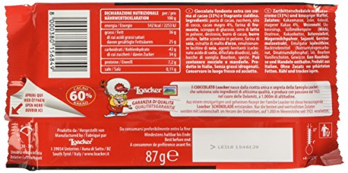 Loacker Cioccolato Dark Noir Gr.87