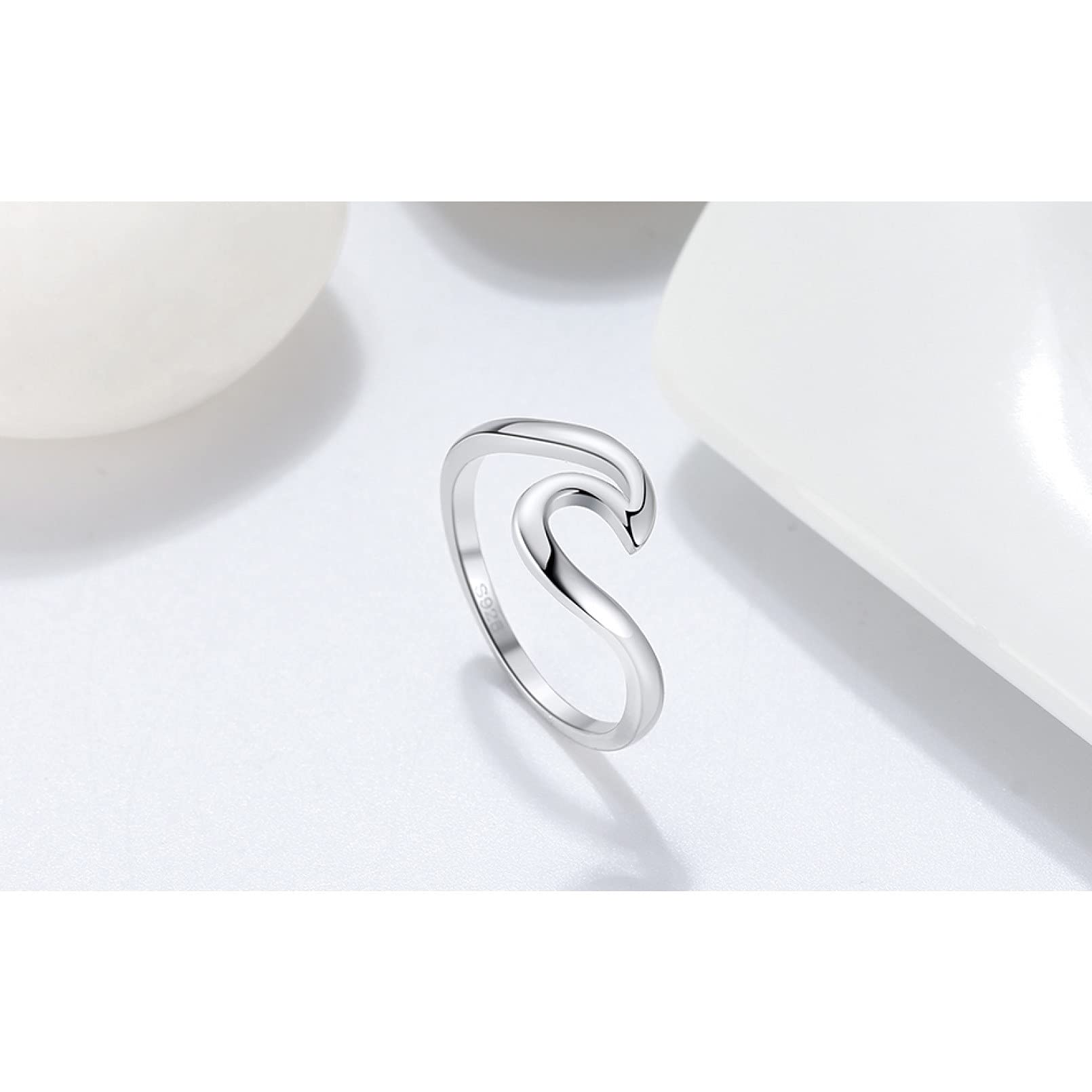 BAJIE Wedding Ring 925 Sterling Silver Ring AAAA Perfect and Chic