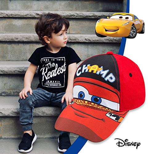 Disney Boys Lightning McQueen Cars Baseball Cap - Age 2-43