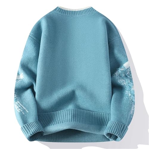Men's Korean Style Knitted Sweater Male O-Neck Long Sleeve Pullovers Men Casual Sweaters3