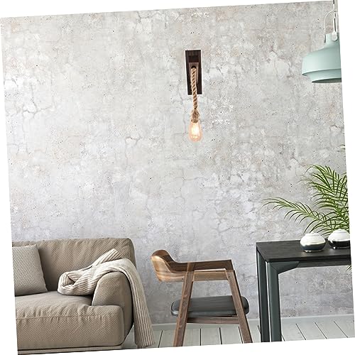 Lámpara de pared de cáñamo estilo retro vintage iluminación comedor 2