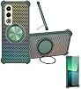 Funda compatible con itel S25 Ultra con 1 protector de pantalla de vidrio templado, híbrida con soporte anillo 360° y magnética - CX-10-LV 2