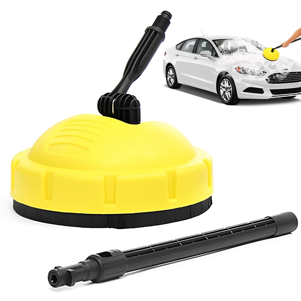 High Pressure Surface Cleaner for Karcher K1-K7, Afenau Patio Cleaner Attachment, Patio Cleaner Pressure Washer Brush Accessories, High pressure cleaner Head for Road, Car, Yard, House