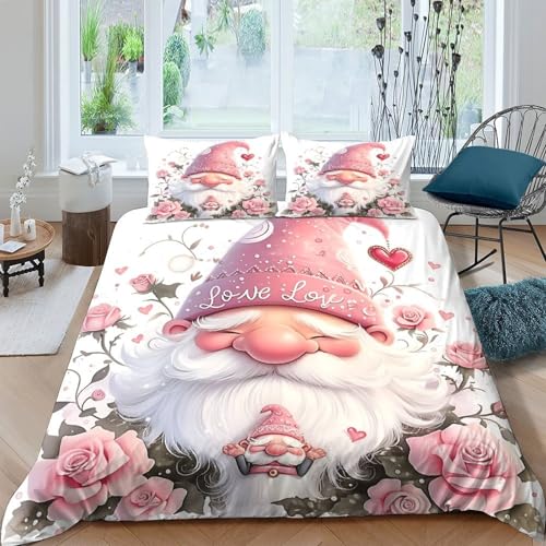 Housse de couette hypoallergénique gnome imprimé 3D microfibre ultra douce - 4