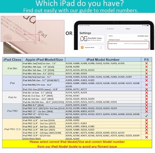Image of DuraSafe Cases for iPad PRO 11 Inch 2nd 3rd 4th [ PRO 11 2 3 4 Gen 2020 2021 2022 ] Ultra Slim Smart Auto Sleep /Wake PC Cover - Light Pink