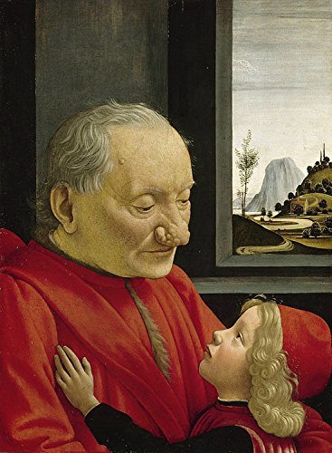 Old Man and Young Boy,Domenico Ghirlandaio,60x40cm...