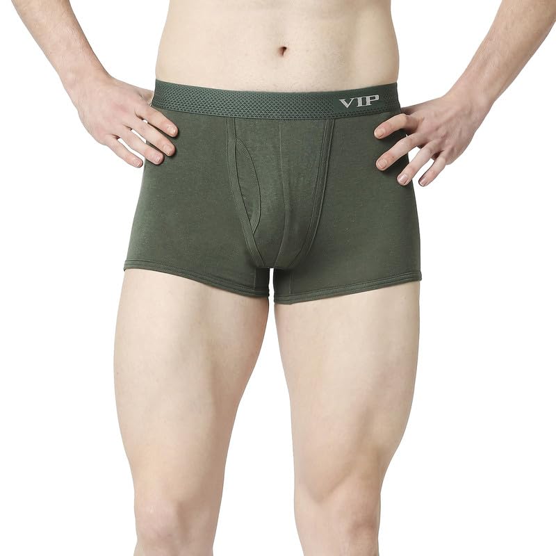 Image of VIP Men's Sensory Cotton Modal Super Soft Trunks With No Marks Elasticized Waistband And Moisture Wicking Properties
