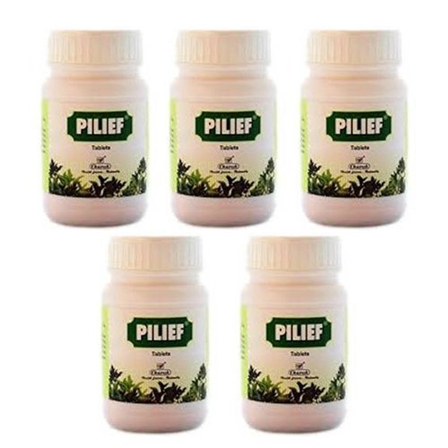 5 LOT X Charak Pilief - 40 Tablets - A Combo Therapy for Piles and Prevents Reccurence