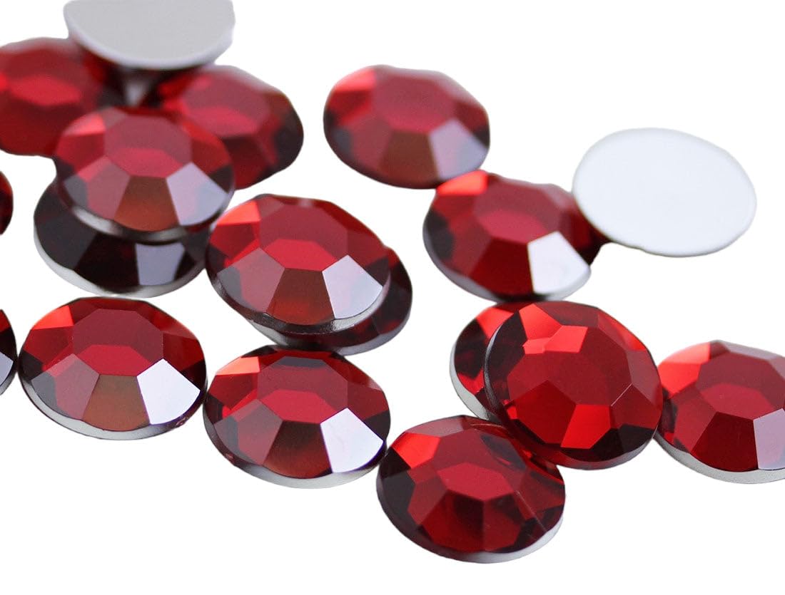 Allstarco Acryl-Strasssteine – 2 Stück, 60 Mm, Rot, Flache Rückseite, Für Cosplay & Deko