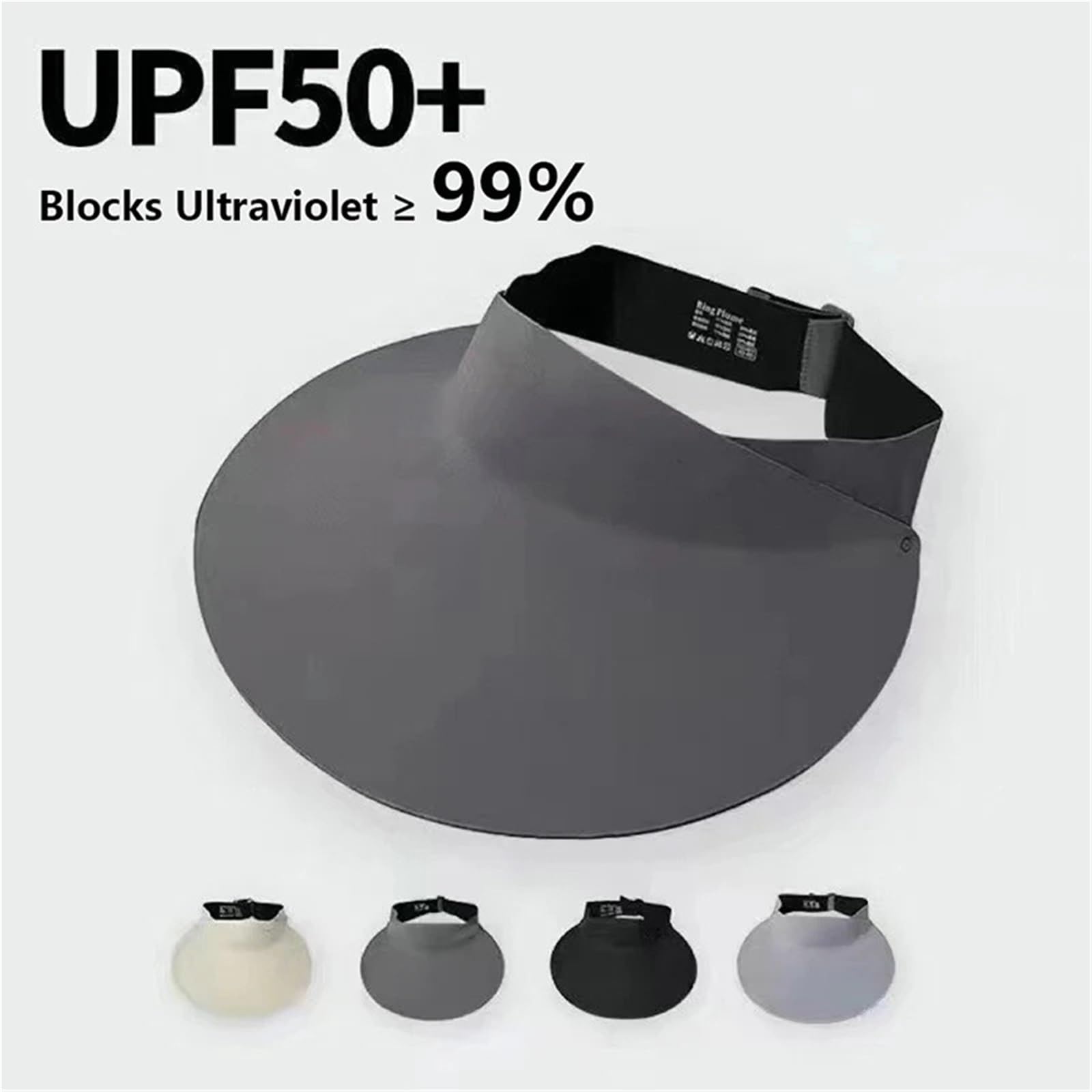 Sombrero Plegable con Visera Ancha Sin Costuras, De Secado Rápido, con Protección Solar U/V, De Nailon, Que No Deja Marcas.