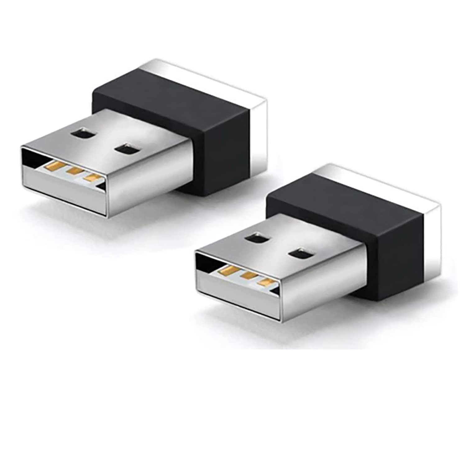 SOLDOUT 2 PCS Car Styling USB LED Atmosphere Lights Decorative Lamp Emergency Lighting Universal PC Portable Plug and Play Car accessories (Pack of 2, White)