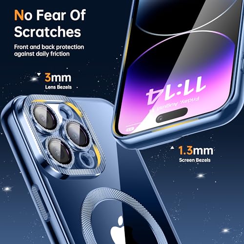 Coque iPhone Pro Max transparente magnétique avec protège-objectif - 7