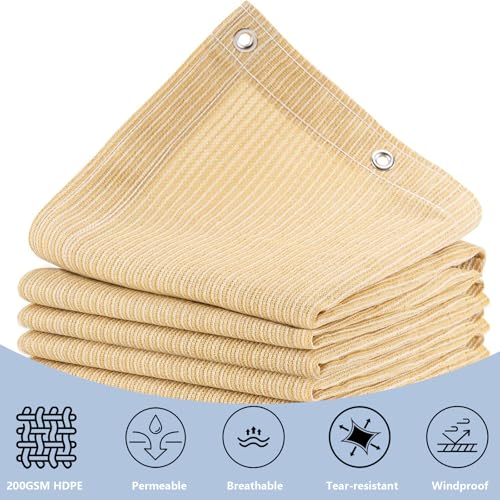 POYEE 90% 8x20ft Sun Shade Cloth with Grommets by POYEE - Used condition - Image 3