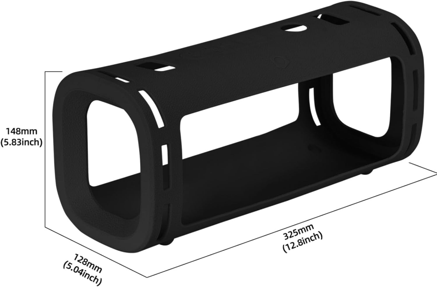 Silicone Case for Sony ULT Field 5, Protective Carrying Cover for Sony ULT Field 5 Speaker Accessories (Black) - Image 8