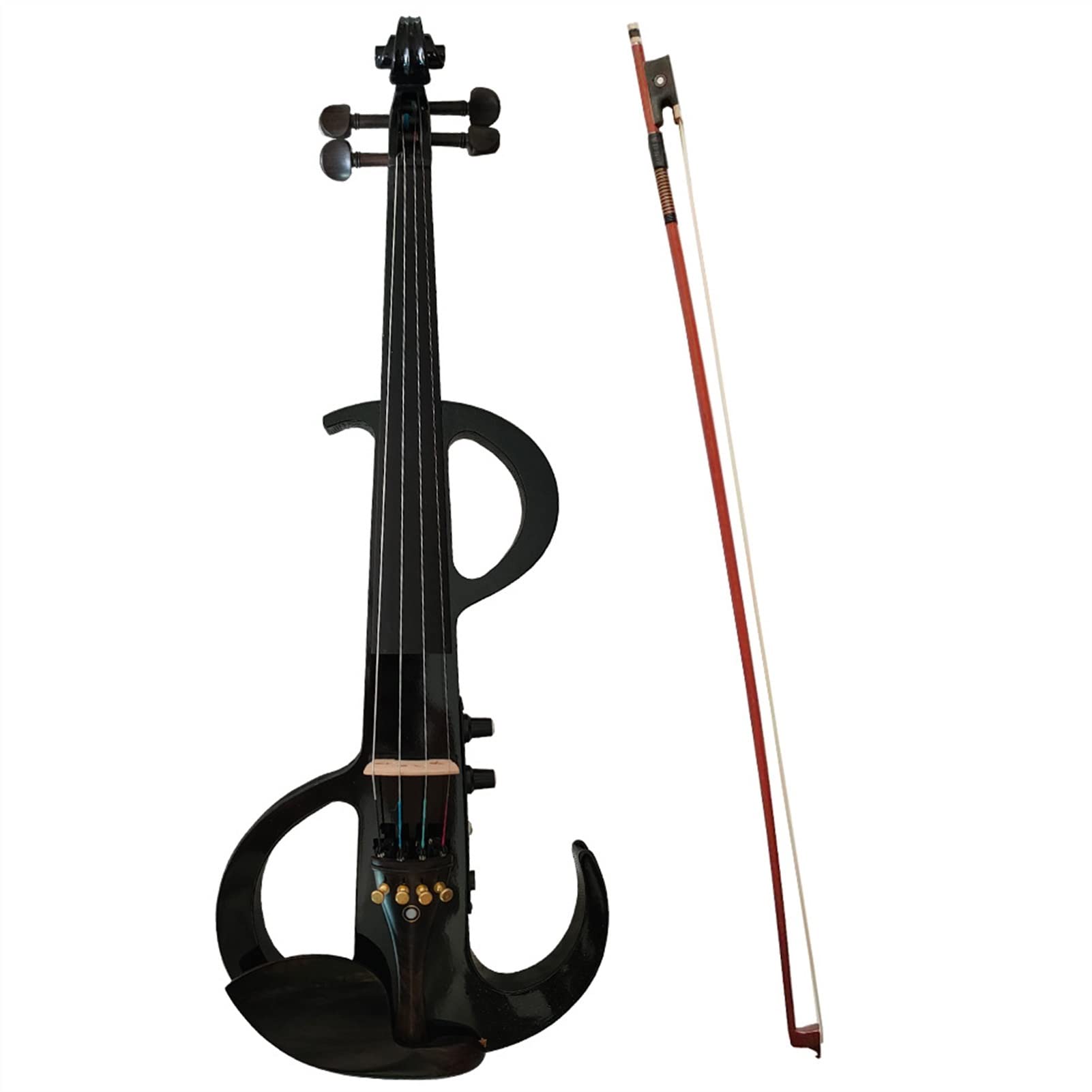 Il Violino Elettronico Nero 4/4 È Adatto per Studenti, Principianti E Adulti Violino Studente Kit Violini