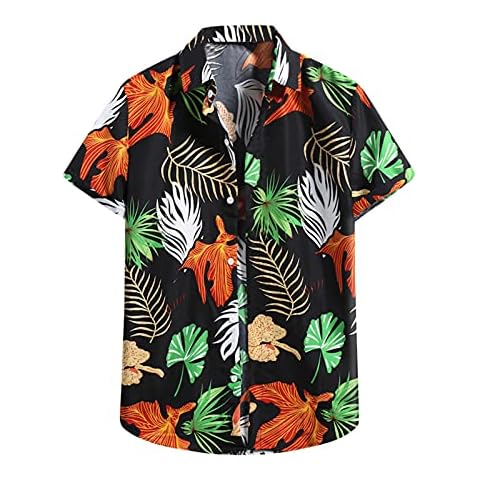 Camisa hawaiana para hombre, manga corta, corte ajustado Cover