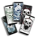 atFoliX Designfolie kompatibel mit Wiko Robby, wähle Dein Lieblings-Design aus, Skin Aufkleber (Schädel und Knochen)