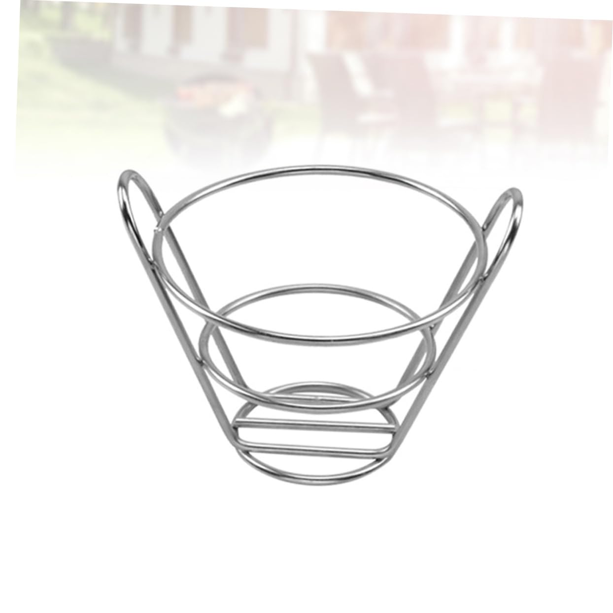NAMOARLY Snack Rack for French Cone Stand Basket Rack Stainless Steel for Parties Events