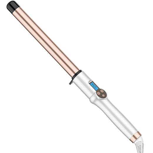 1-Inch Extra Long Ceramic Tourmaline Curling Wand