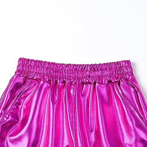 Image of Perfashion Girls Metallic Shorts Sparkly Shiny Hot Pants Gold /Silver /Pink Outfit