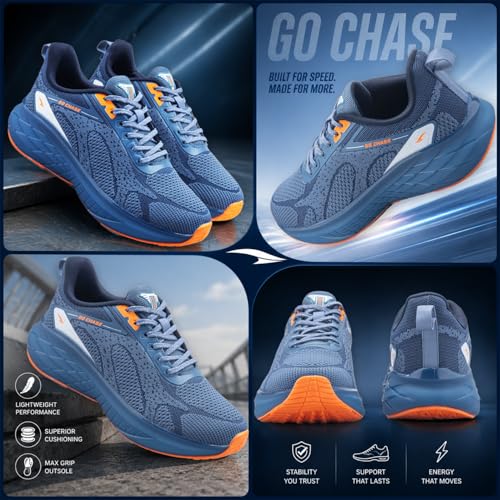 Image of ASIAN Powerplay-35 Men's Running & Training Shoes | Gym Sneaker with Cushioned Sole, Breathable Mesh & Grippy Outsole, Ideal for Travel
