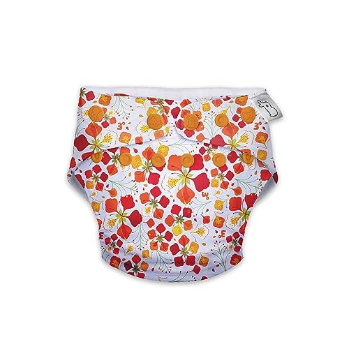 Image of SuperBottoms Swimming Diapers for Babies & Toddlers - Reusable & Adjustable Swim Diapers - Washable Cloth Diapers - Skin Friendly Fabric - Easy to Clean - Fits 3M - 3Y
