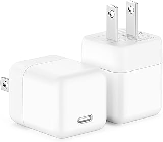 iPhone Charger, WLLDANT 20W 2-Pack USB C Charger Block for iPhone 14/14 Plus/14 Pro/14 Pro Max/13 Pro Max Mini 12 11 XS X XR 8 7 SE, Type C Charging Plug Box PD Fast Wall Power Adapter USBC Cube Brick