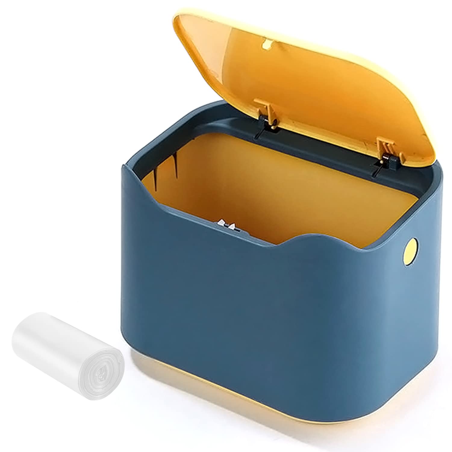 Buy YAGGOOD Small desk bin mini waste bin with lid kids dustbin t can