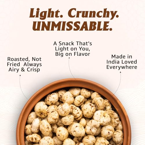 Image of Panchi Roasted Makhana (100g Pack of 1) Healthy and Crunchy Fox Nuts High Protein Snack for Guilt-Free Munching Perfect for Snacking Made with Premium Ingredients (6 Month Shelf Life)