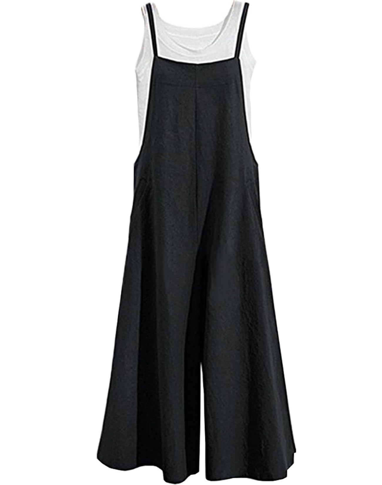 Aedvoouer Women's Casual Jumpsuits Overalls Baggy Bib Pants Plus Leg Rompers