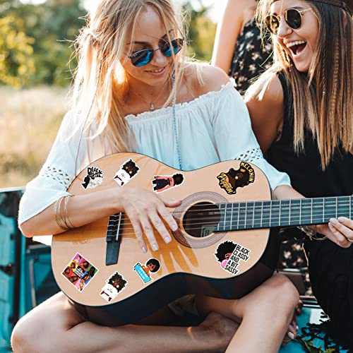 100 Pieces Melanin Poppin Stickers Black Girl Pop Singer Computer Decal For Laptop Water Bottles Skateboard Graffiti Patches, Trendy Waterproof Vinyl Stickers For Teens (Stylish) #TOP3