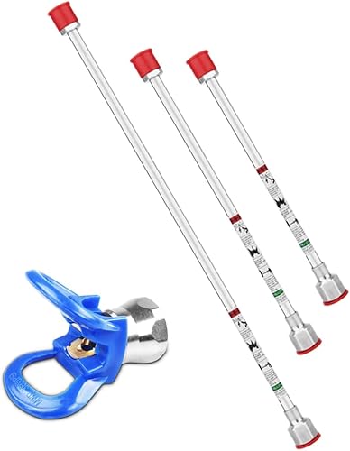 Miniatura 1 de Airless SJG Varilla de extensión universal para pistola de pulverización sin aire, pulverizadora de pintura, punta de pistola de extensión de 15.7