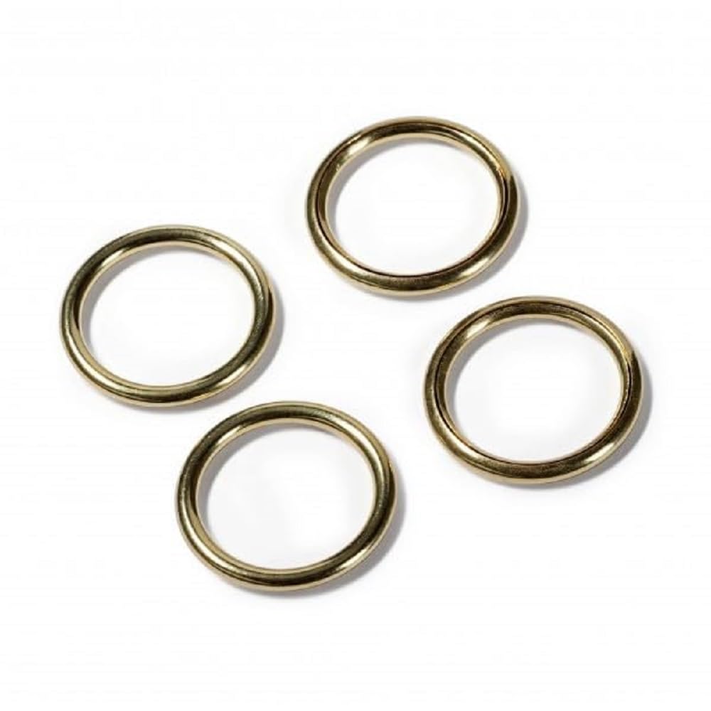 Prym Hollow Rings Brass Gold col 26/35 mm