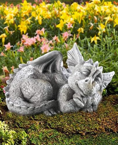 storchenbeck Sleeping Dragon Garden Outdoor Statue Adorable Mythical Creature Baby Sleeping Dragon - Image 3