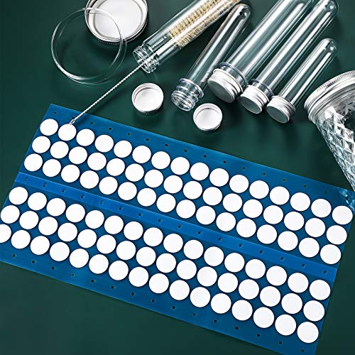 Image of Zonon 96 Pieces Synthetic Filter Paper Stickers 25m Mycology Filter Patch Stickers 0.025 ΜM Synthetic Filters Discs Micropore Adhesive Sticker for Wide Mouth Mushroom Cultivation Mason Jar Lids