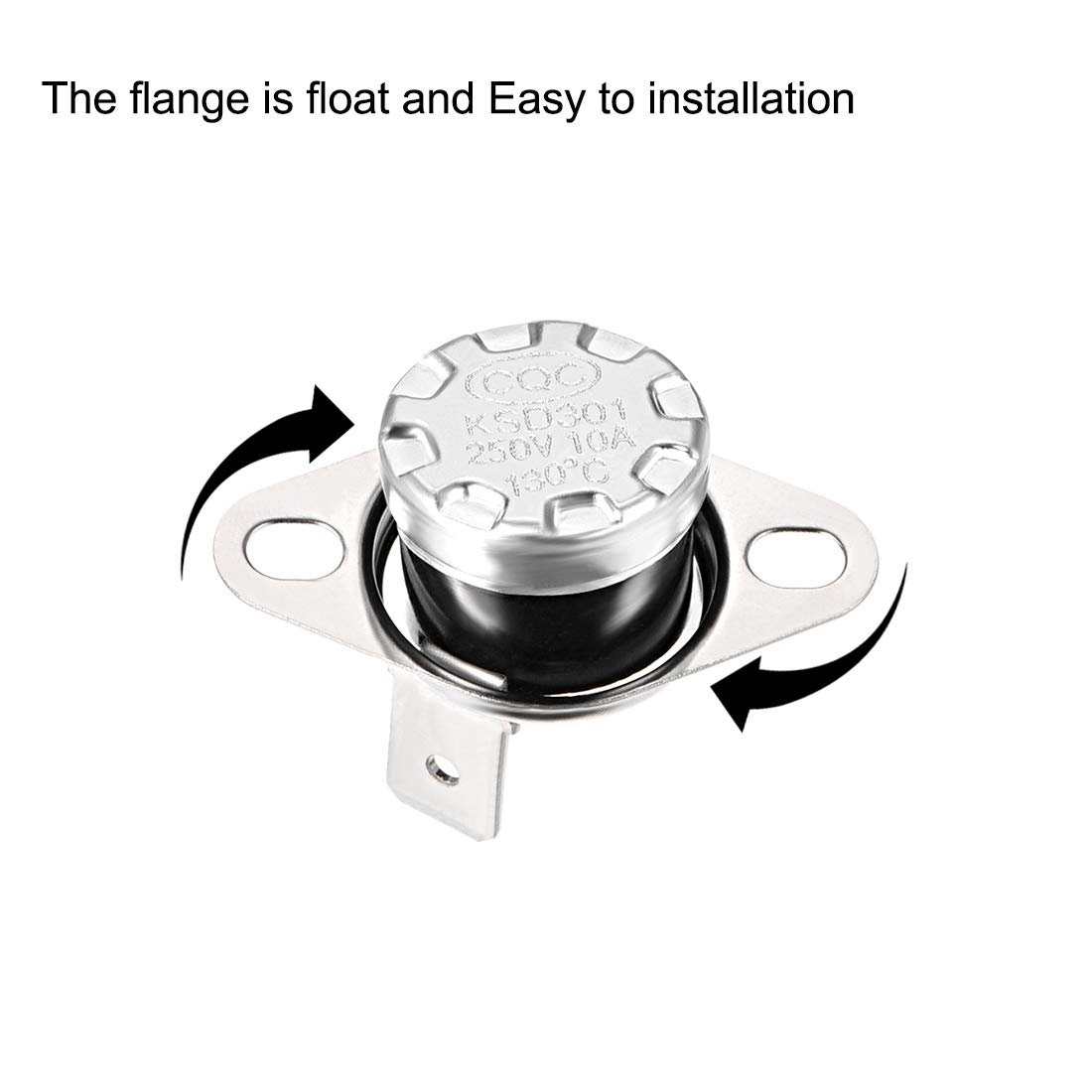 Thermostat KSD301AC Sourcing Map Thermostat Température Interrupteur KSD301AC 250V 10A 35°C NC 2Pcs Lot 2 Pièces Sourcing Map - 5